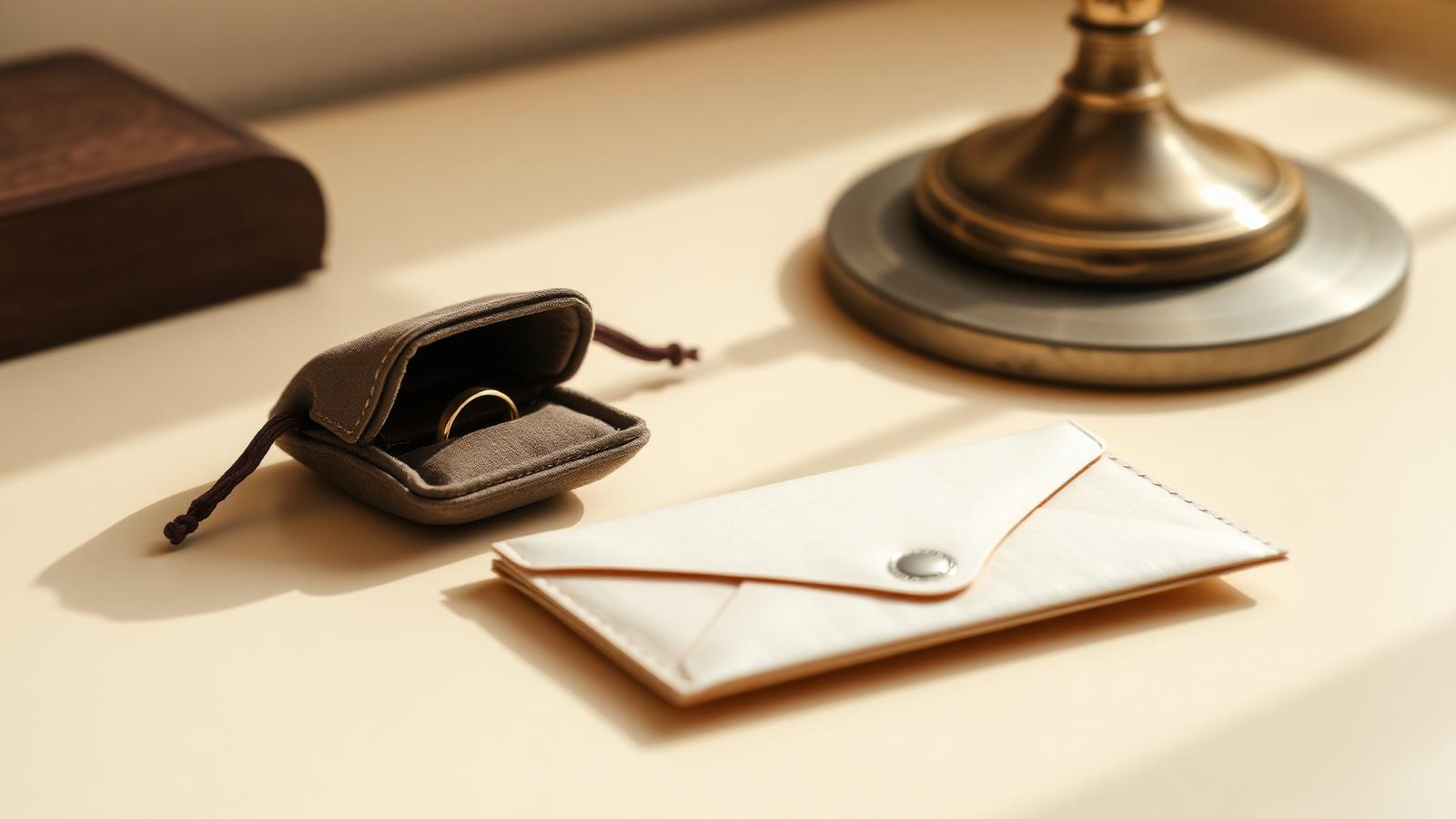 Vintage stilleven bij veilig sieraden verkopen — legitimatie, betaling en verzending