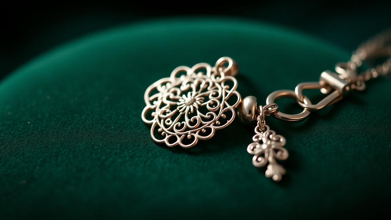 Traditional Dutch regional filigree on bottle-green velvet — atmospheric image, not an example for identification.