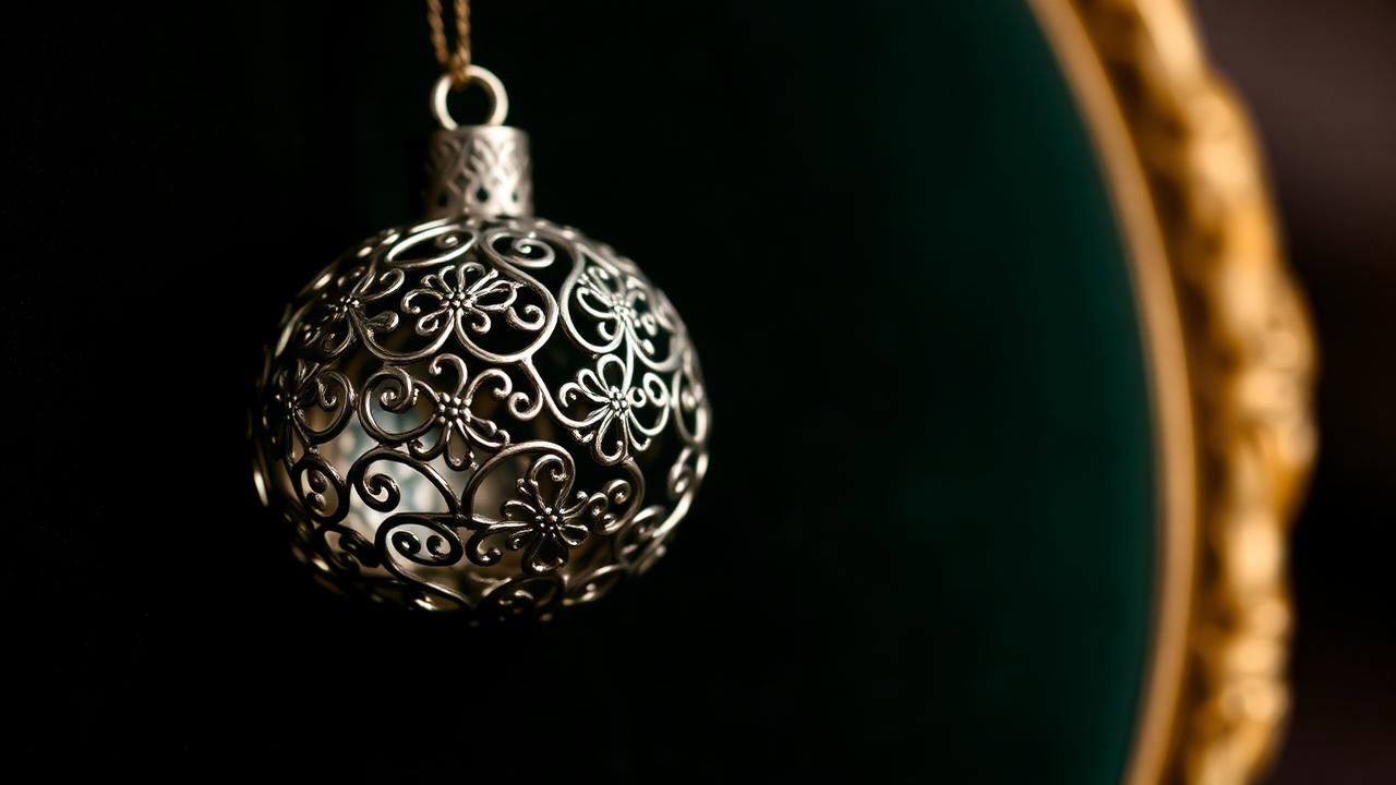 Traditional Zeeland button in filigree silver, macro-detail on bottle-green velvet — atmospheric image, not an identification example.