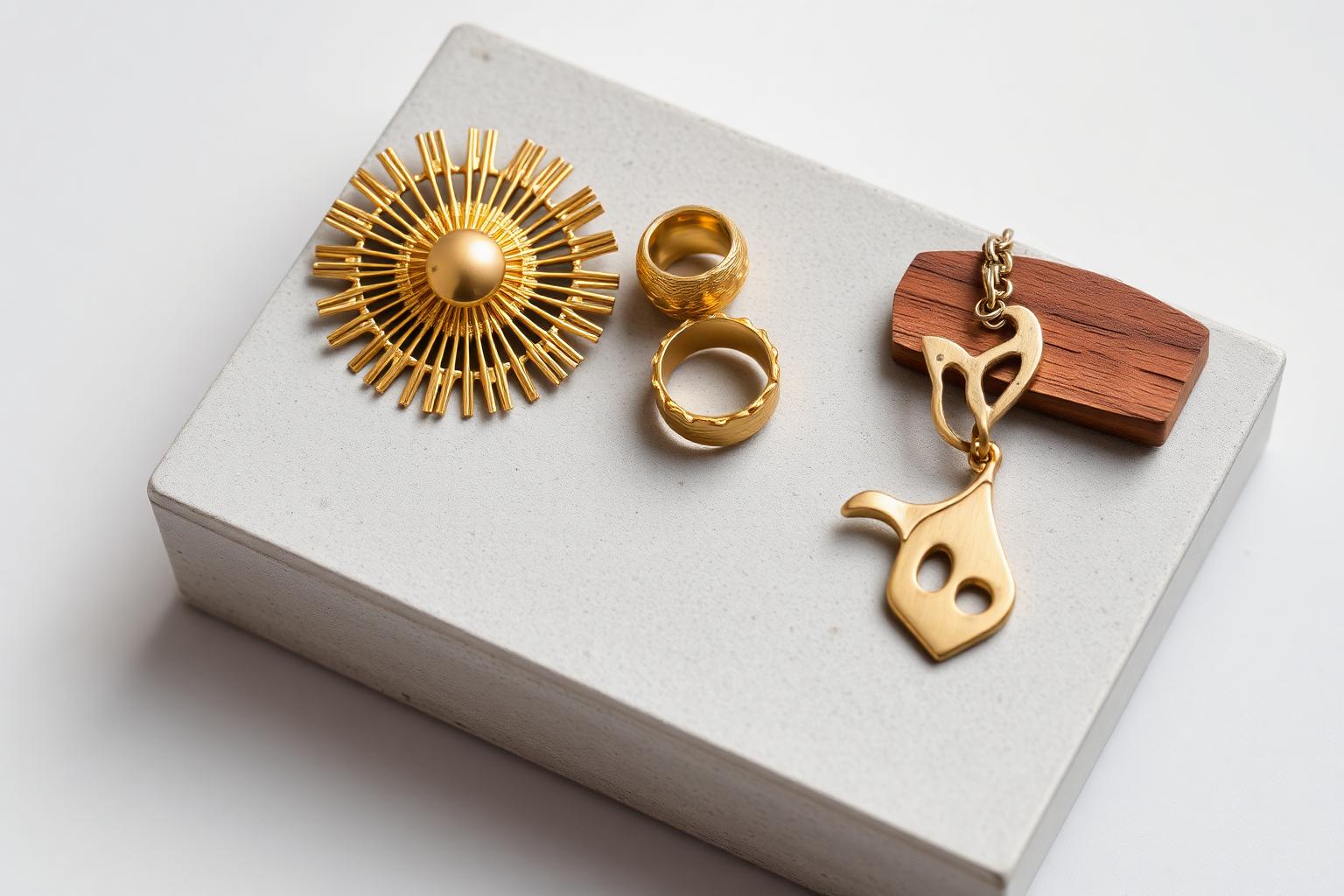 Vintage still life mid-century jewellery (1950–1965)
